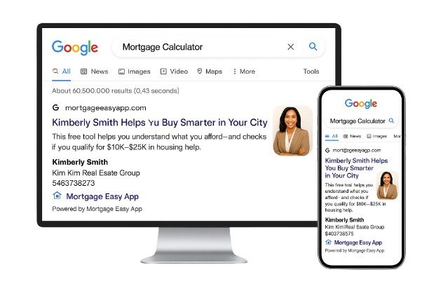 Google result + partner preview